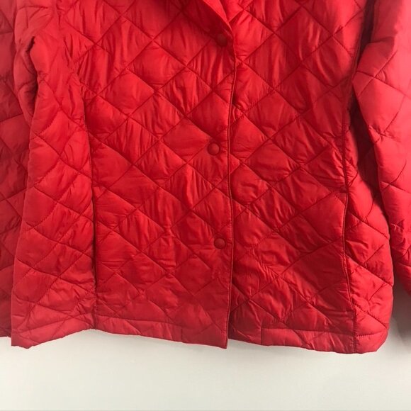 L.L. Bean Quilted Coral-Colour Light Jacket - Picture 5 of 6